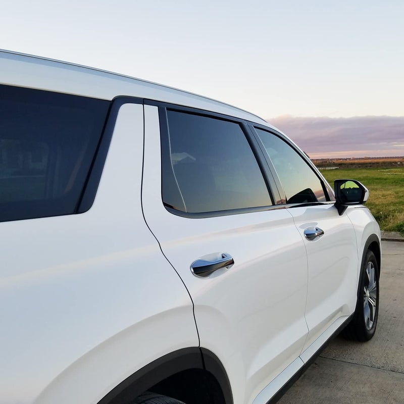 SlickMod Chrome حذف تراكب الفينيل المعتم لسيارة Hyundai Palisade 2020-2023 (1. حافة النافذة باللون الأسود اللامع) - Image 5